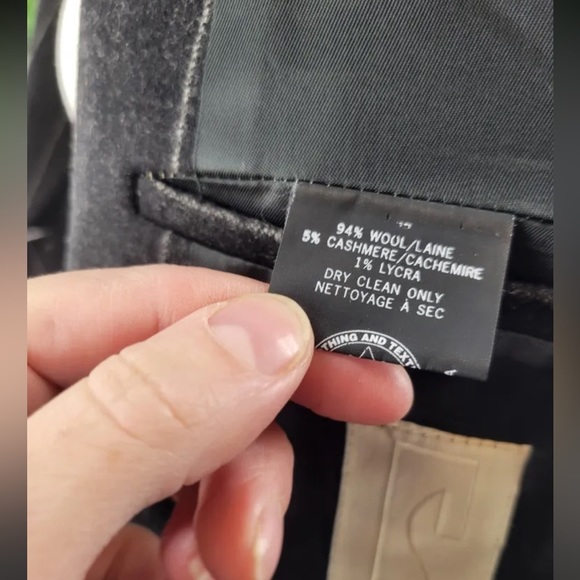 SANFORD BRYANT Wool Cashmere Designer Pinstriped Blazer, Union Made - Picture 3 of 9